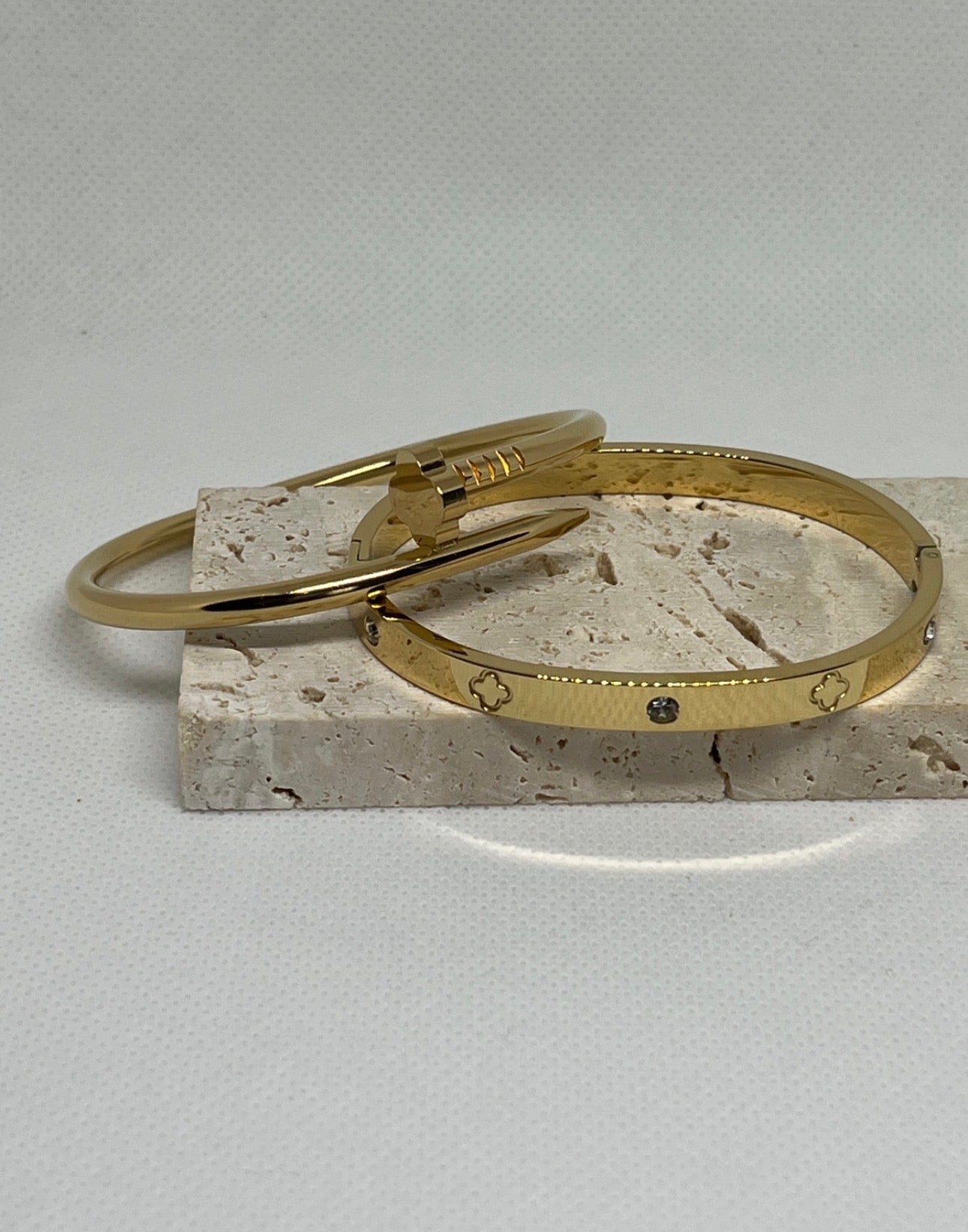 ✨Nail & Clover 🍀 Bangle Set