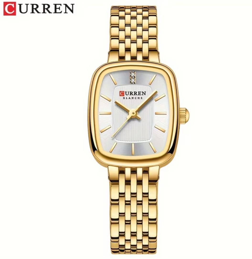 Petal & Time Luxury Gold Stainless Steel Watch
