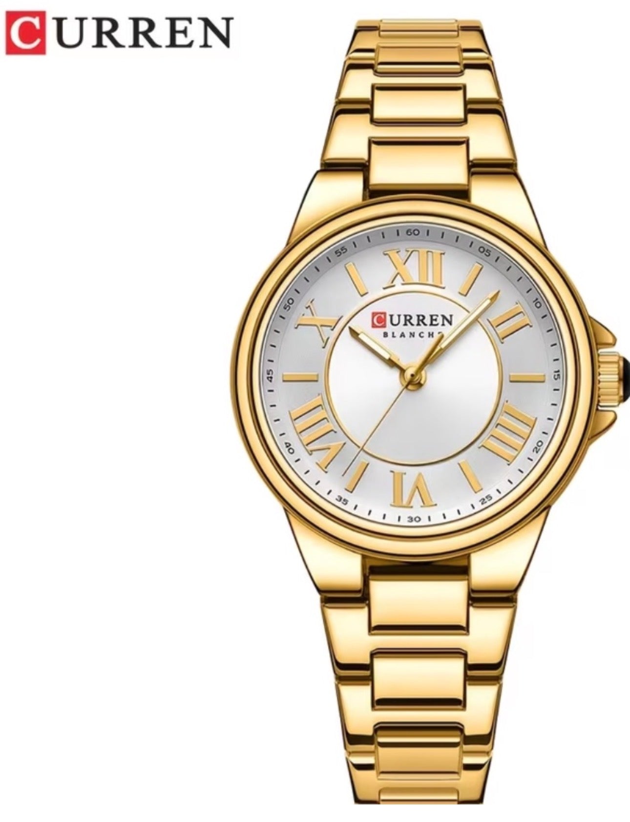 Petal & Time Luxury Gold Stainless Steel Watch